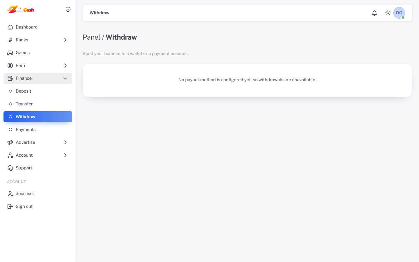 Withdraw