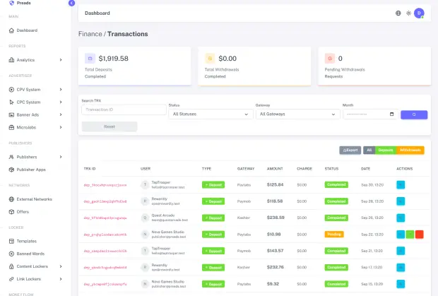 Payment transactions