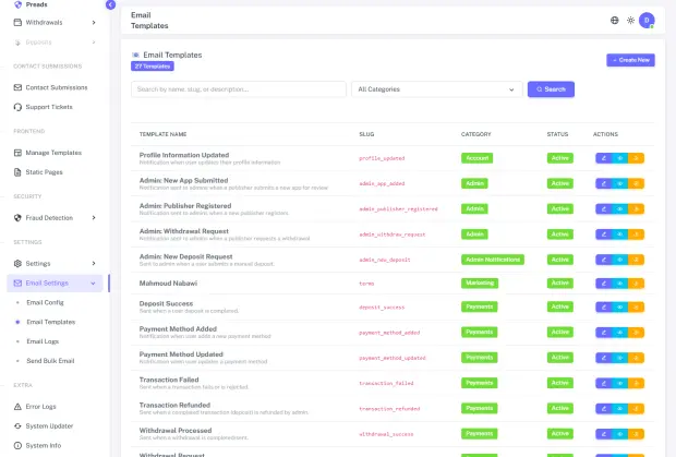 Email templates