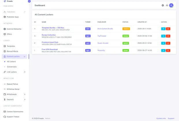 Content lockers