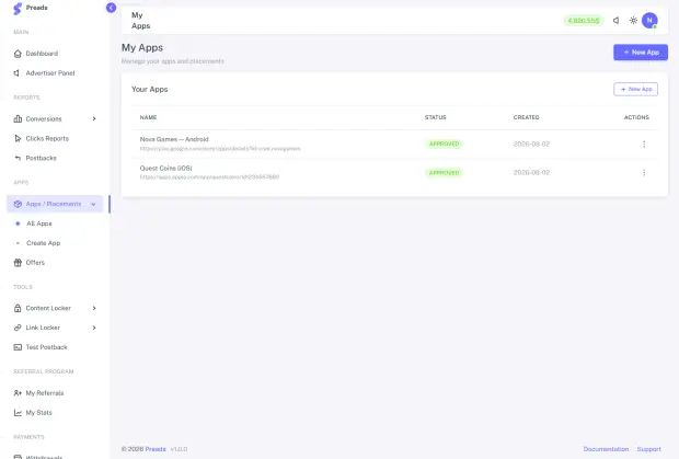 Publisher apps