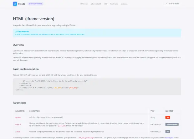 Documentation index
