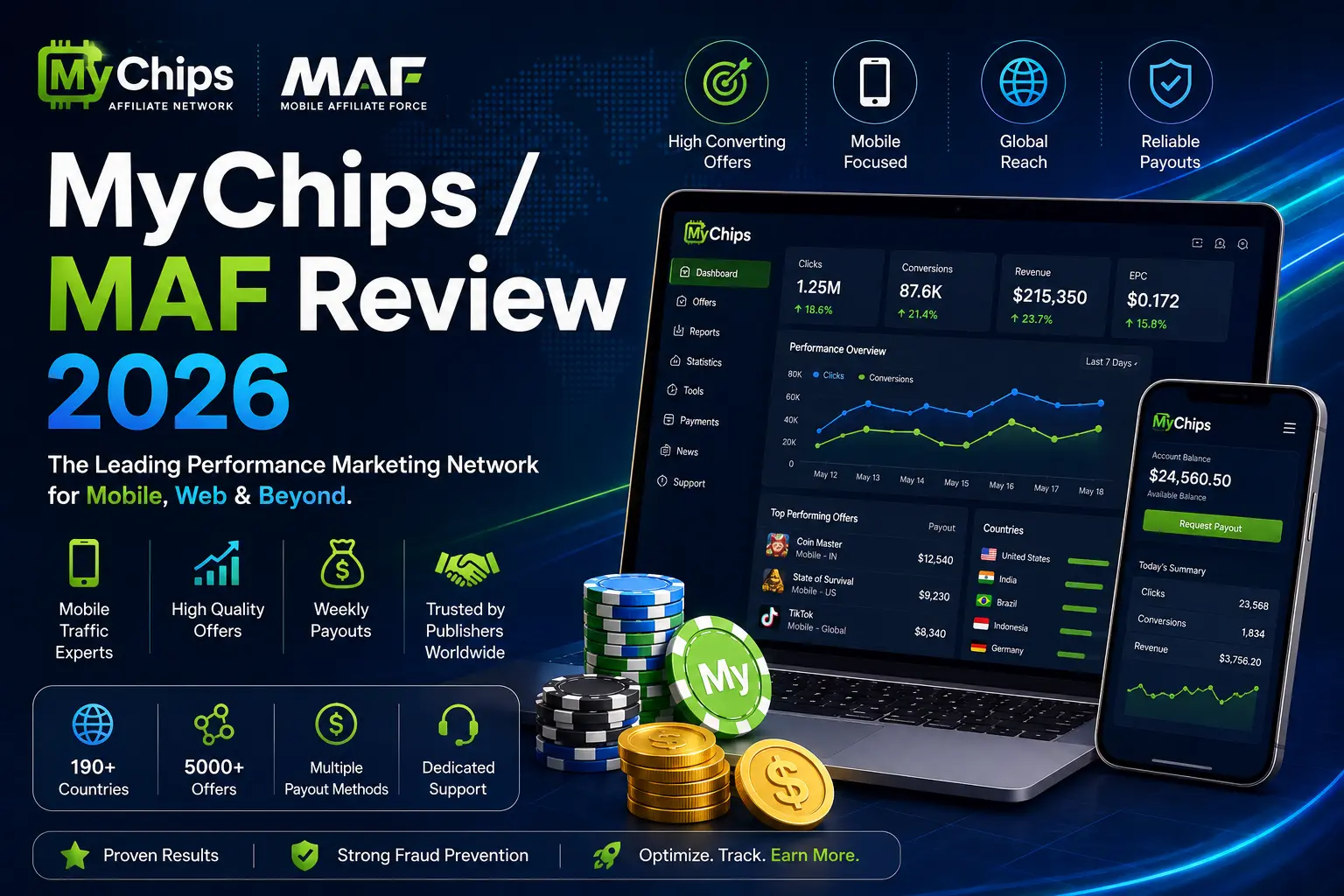 MyChips / MAF Review 2026: Offerwall, SDK, API, Postbacks, Gaming Inventory & Publisher Monetization