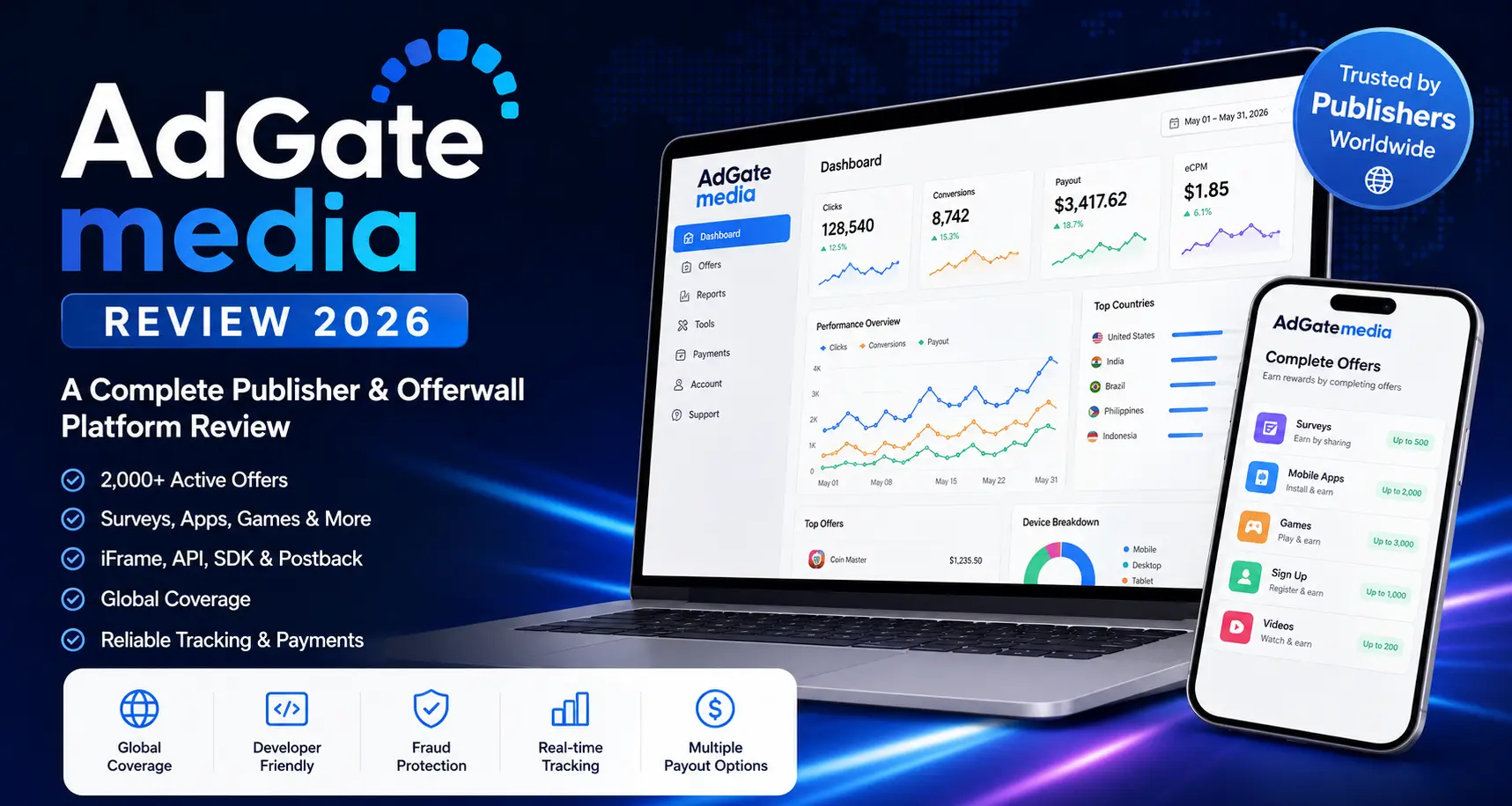 AdGate Media Review 2026: Complete Publisher & Offerwall Review