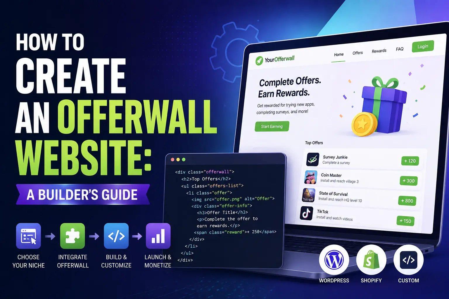 How to Create an Offerwall Website: Complete Builder's Guide