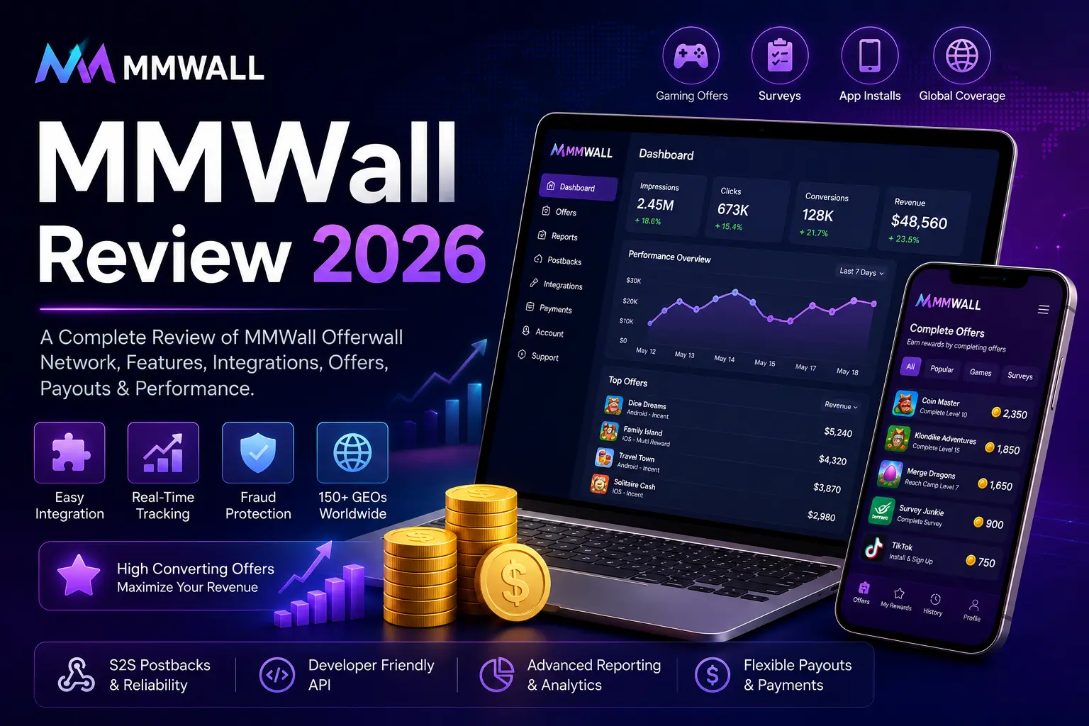 MMWall Review 2026: Features, Integration, Postbacks & Payouts Guide